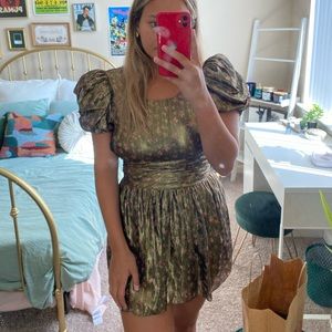 LoveShackFancy Midnight Vine Dress